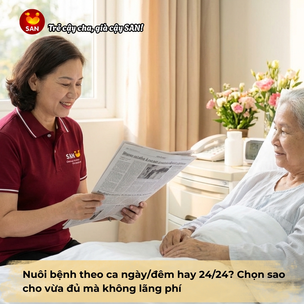 nuôi bệnh theo ca